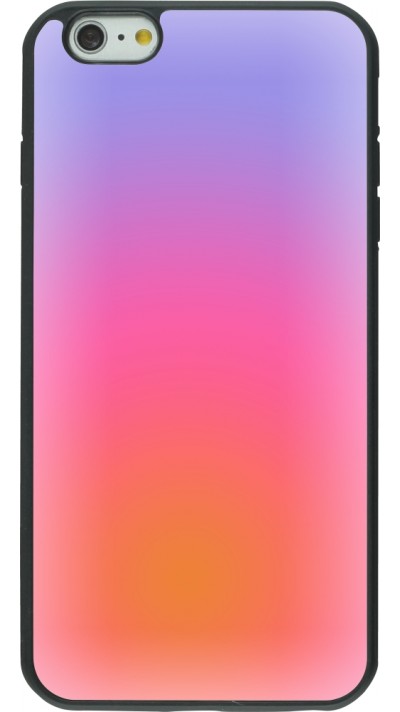 iPhone 6 Plus / 6s Plus Case Hülle - Silikon schwarz Orange Pink Blue Gradient