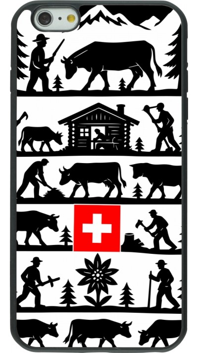 iPhone 6 Plus / 6s Plus Case Hülle - Silikon schwarz Poya Schweiz 1
