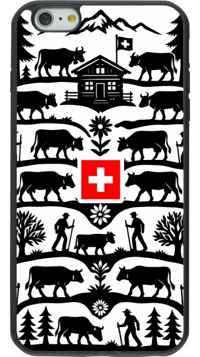 iPhone 6 Plus / 6s Plus Case Hülle - Silikon schwarz Poya Schweiz 3