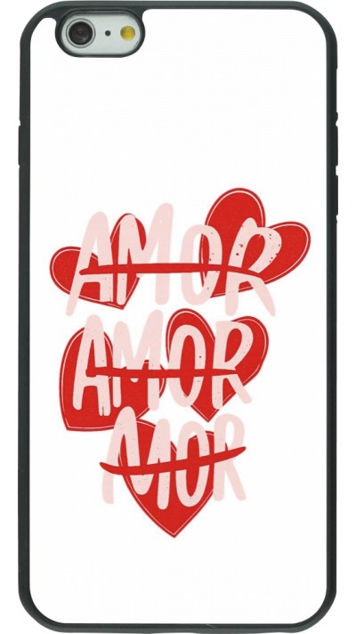 iPhone 6 Plus / 6s Plus Case Hülle - Silikon schwarz Saint Valentines Day 26 Amor