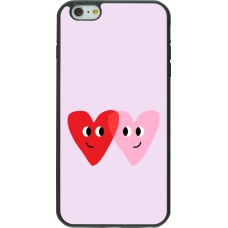 iPhone 6 Plus / 6s Plus Case Hülle - Silikon schwarz Saint Valentines Day 26 Heart