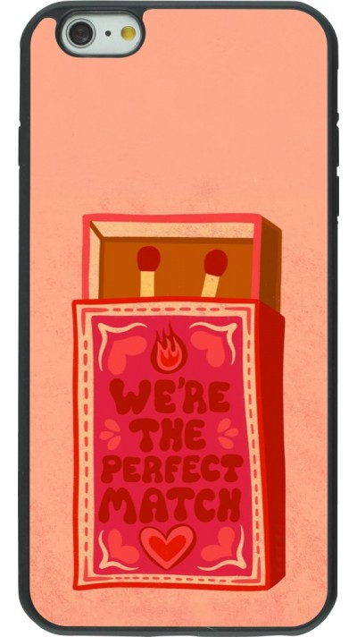 iPhone 6 Plus / 6s Plus Case Hülle - Silikon schwarz Saint Valentines Day 26 Perfect Match