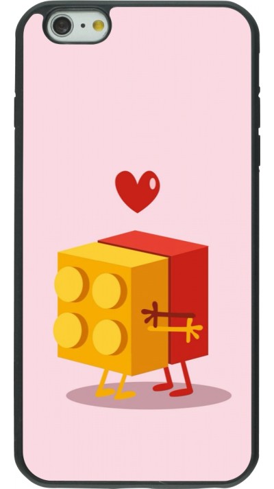 iPhone 6 Plus / 6s Plus Case Hülle - Silikon schwarz Saint Valentines Day 26 Puzzle