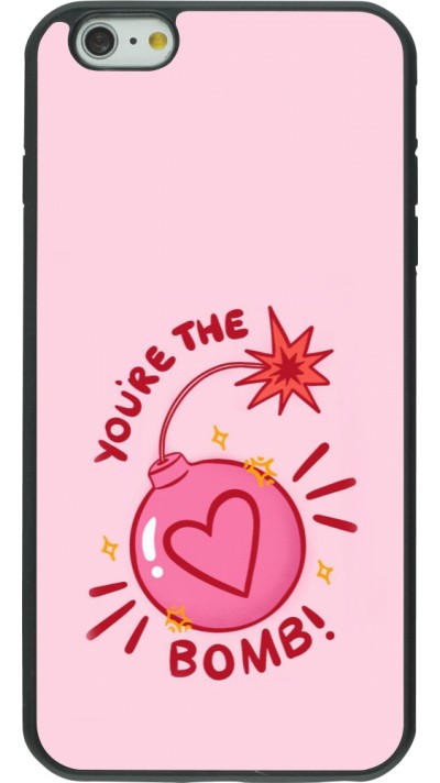 iPhone 6 Plus / 6s Plus Case Hülle - Silikon schwarz Saint Valentines Day 26 You are the bomb