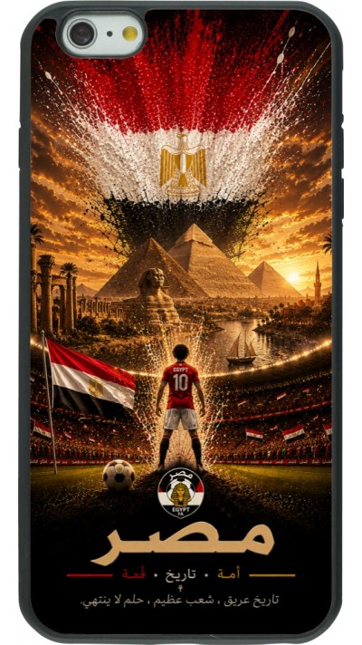 iPhone 6 Plus / 6s Plus Case Hülle - Silikon schwarz Fussball Ägypten splash 2026