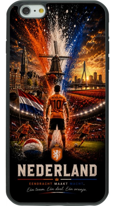 iPhone 6 Plus / 6s Plus Case Hülle - Silikon schwarz Fussball Niederlande splash 2026