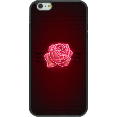iPhone 6 Plus / 6s Plus Case Hülle - Silikon schwarz Spring 23 neon rose