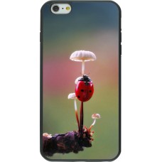 iPhone 6 Plus / 6s Plus Case Hülle - Silikon schwarz Ladybird on a mushroom Spring 2026