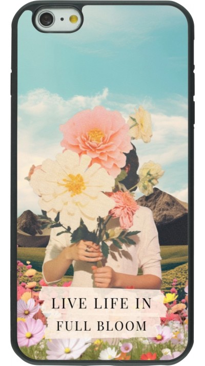 iPhone 6 Plus / 6s Plus Case Hülle - Silikon schwarz Live life in full moon Spring 2026