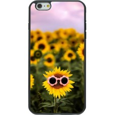iPhone 6 Plus / 6s Plus Case Hülle - Silikon schwarz Sunflower with glasses Spring 2026