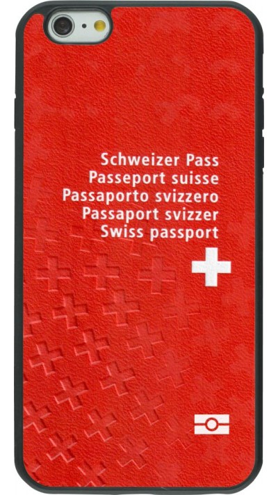 Coque iPhone 6 Plus / 6s Plus - Silicone rigide noir Swiss Passport