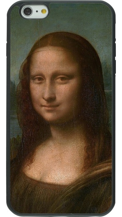 iPhone 6 Plus / 6s Plus Case Hülle - Silikon schwarz Kunstbild - Mona Lisa - Leonardo de Vinci