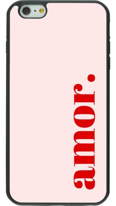 iPhone 6 Plus / 6s Plus Case Hülle - Silikon schwarz Valentine 2024 amor