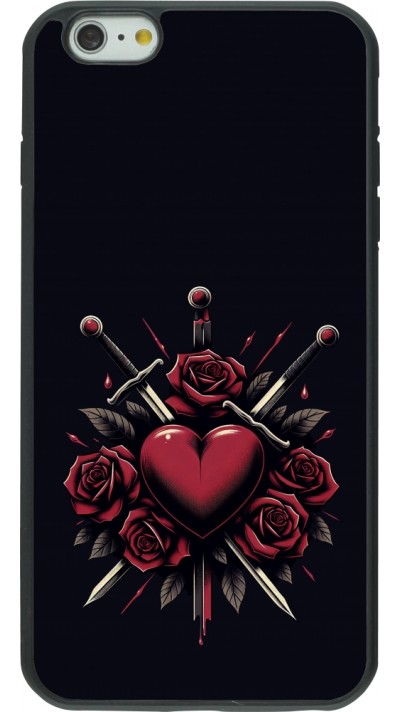 iPhone 6 Plus / 6s Plus Case Hülle - Silikon schwarz Valentine 2024 gothic love