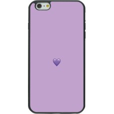 iPhone 6 Plus / 6s Plus Case Hülle - Silikon schwarz Valentine 2023 purpule single heart