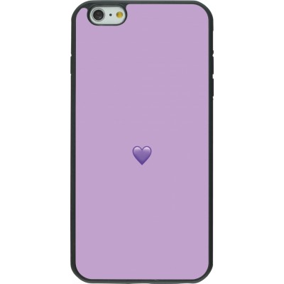 iPhone 6 Plus / 6s Plus Case Hülle - Silikon schwarz Valentine 2023 purpule single heart