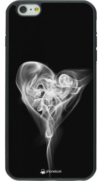 Coque iPhone 6 Plus / 6s Plus - Silicone rigide noir Valentine 2022 Black Smoke