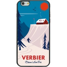 iPhone 6 Plus / 6s Plus Case Hülle - Silikon schwarz Verbier Cabane Mont-Fort