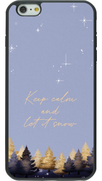 Coque iPhone 6 Plus / 6s Plus - Silicone rigide noir Winter 25 Winter illustration of trees