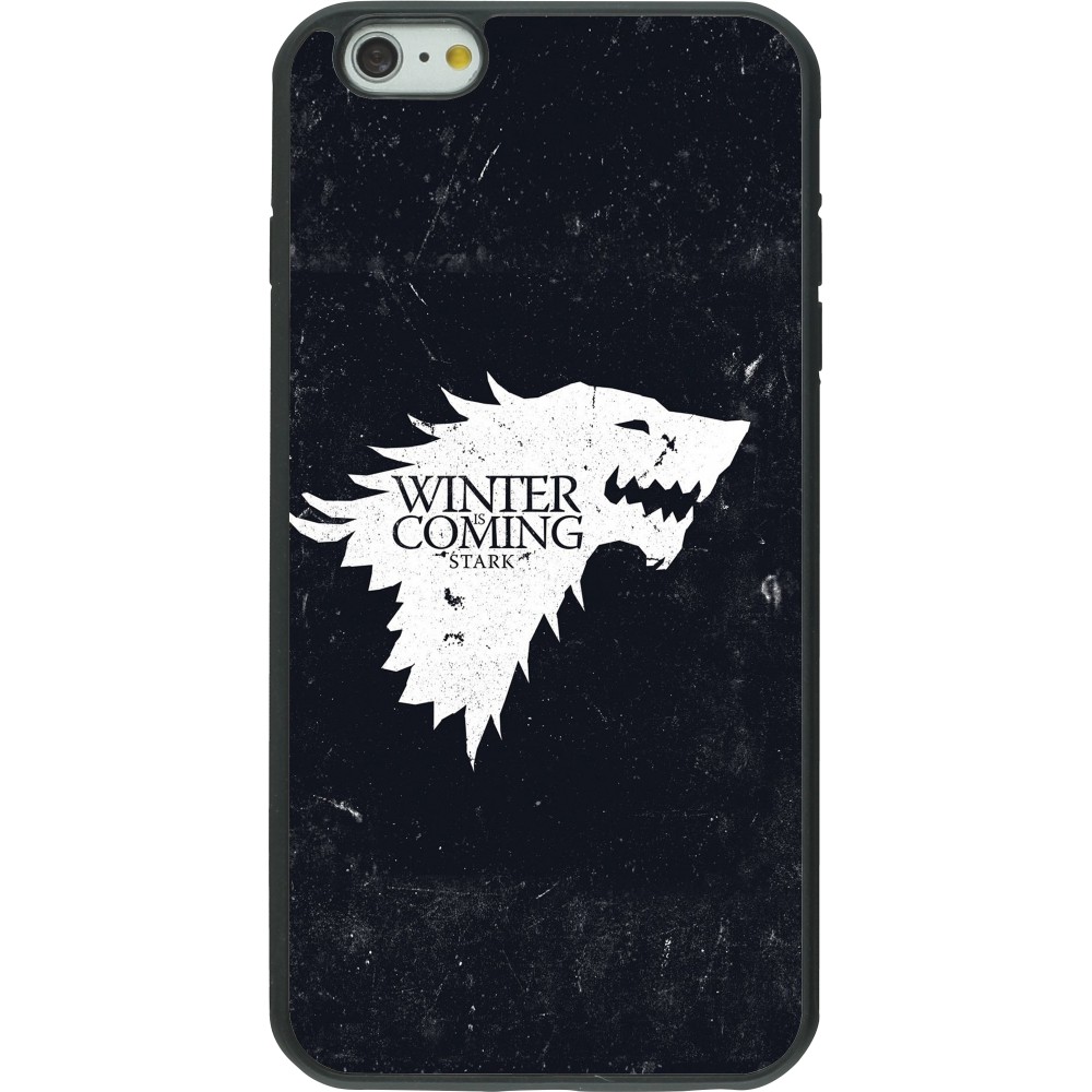 iPhone 6 Plus / 6s Plus Case Hülle - Silikon schwarz Winter is coming Stark