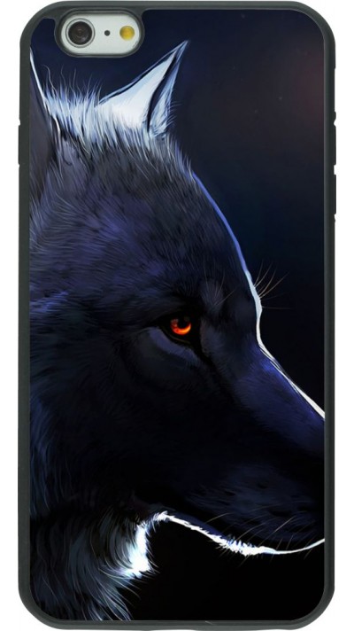 Coque iPhone 6 Plus / 6s Plus - Silicone rigide noir Wolf Shape
