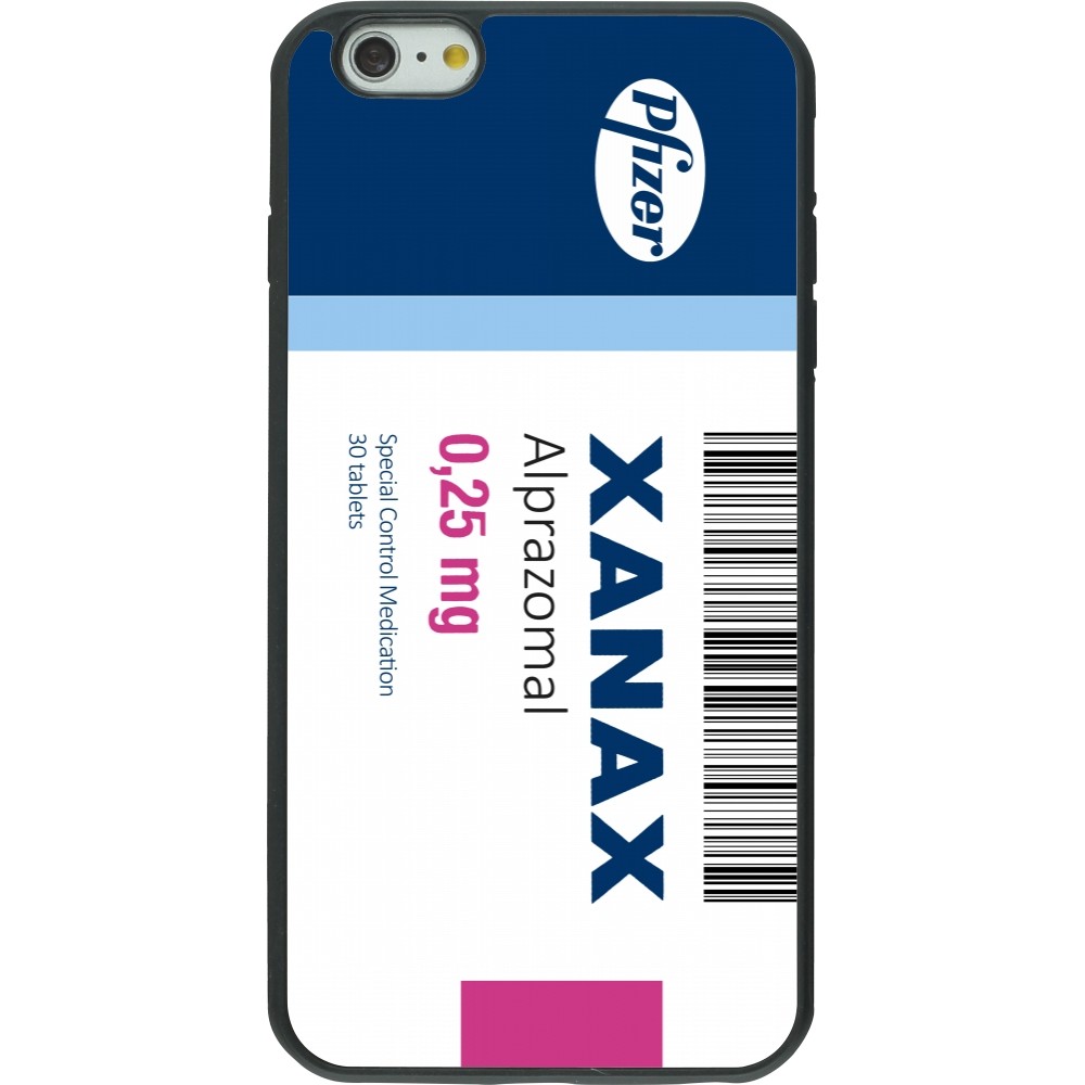 iPhone 6 Plus / 6s Plus Case Hülle - Silikon schwarz Xanax Alprazolam 2025
