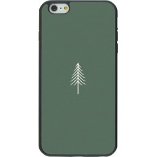 iPhone 6 Plus / 6s Plus Case Hülle - Silikon schwarz Christmas 22 minimalist tree