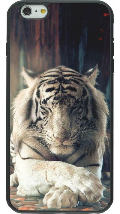Coque iPhone 6 Plus / 6s Plus - Silicone rigide noir Zen Tiger