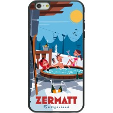 iPhone 6 Plus / 6s Plus Case Hülle - Silikon schwarz Zermatt Mountain Jacuzzi