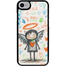 iPhone 7 / 8 / SE (2020, 2022) Case Hülle - Little Angel Sketch Love
