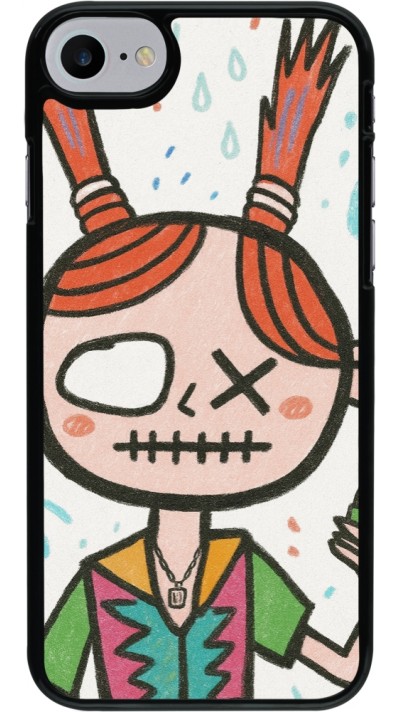 iPhone 7 / 8 / SE (2020, 2022) Case Hülle - Little Girl Sketch