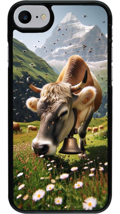 iPhone 7 / 8 / SE (2020, 2022) Case Hülle - Kuh Berg Wallis
