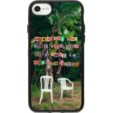 iPhone 7 / 8 / SE (2020, 2022) Case Hülle - Silikon schwarz Chairs DTMF