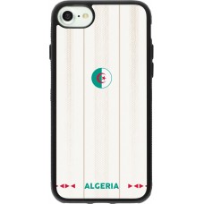 Coque iPhone 7 / 8 / SE (2020, 2022) - Silicone rigide noir Maillot de football Algérie 2026 personnalisable