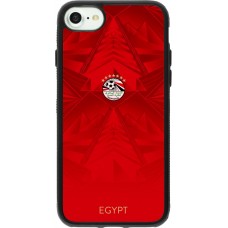 iPhone 7 / 8 / SE (2020, 2022) Case Hülle - Silikon schwarz Ägypten 2026 personalisierbares Fussballtrikot