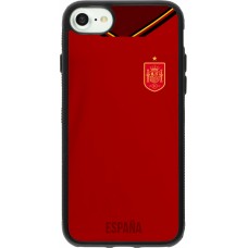 iPhone 7 / 8 / SE (2020, 2022) Case Hülle - Silikon schwarz Spanien 2022 personalisierbares Fußballtrikot