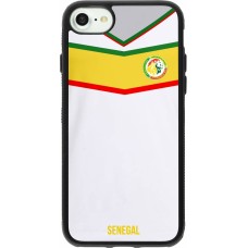 iPhone 7 / 8 / SE (2020, 2022) Case Hülle - Silikon schwarz Senegal 2022 personalisierbares Fußballtrikot
