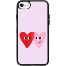 iPhone 7 / 8 / SE (2020, 2022) Case Hülle - Silikon schwarz Saint Valentines Day 26 Heart
