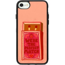 iPhone 7 / 8 / SE (2020, 2022) Case Hülle - Silikon schwarz Saint Valentines Day 26 Perfect Match