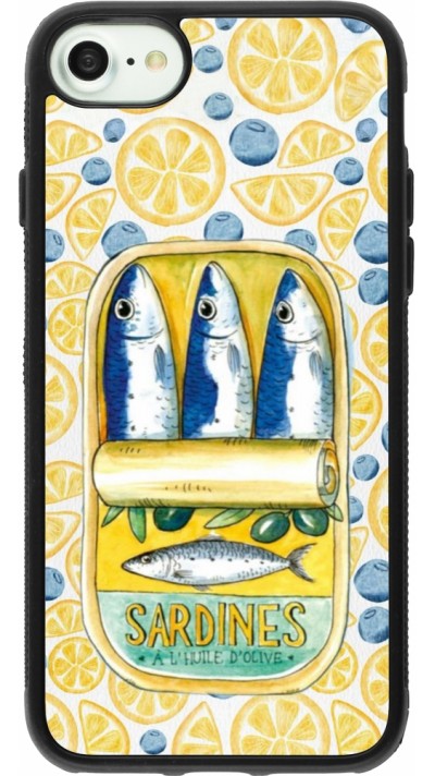 iPhone 7 / 8 / SE (2020, 2022) Case Hülle - Silikon schwarz Sardines in oil 2026
