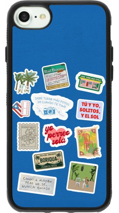 Coque iPhone 7 / 8 / SE (2020, 2022) - Silicone rigide noir Seals of the Dominican Republic DTMF