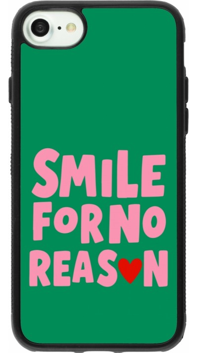 iPhone 7 / 8 / SE (2020, 2022) Case Hülle - Silikon schwarz Smile for no reason 2026