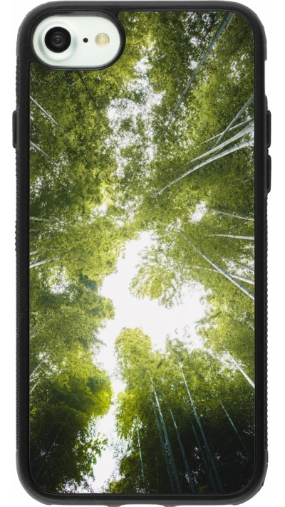 iPhone 7 / 8 / SE (2020, 2022) Case Hülle - Silikon schwarz Spring 23 forest blue sky