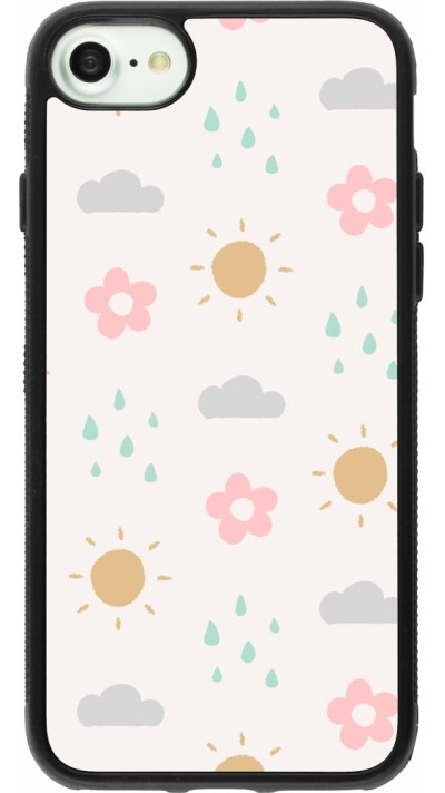 iPhone 7 / 8 / SE (2020, 2022) Case Hülle - Silikon schwarz Spring 23 weather