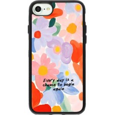 iPhone 7 / 8 / SE (2020, 2022) Case Hülle - Silikon schwarz Every day is a chance Spring 2026