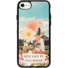 iPhone 7 / 8 / SE (2020, 2022) Case Hülle - Silikon schwarz Live life in full moon Spring 2026