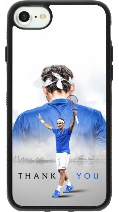 iPhone 7 / 8 / SE (2020, 2022) Case Hülle - Silikon schwarz Thank you Roger