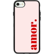 iPhone 7 / 8 / SE (2020, 2022) Case Hülle - Silikon schwarz Valentine 2024 amor