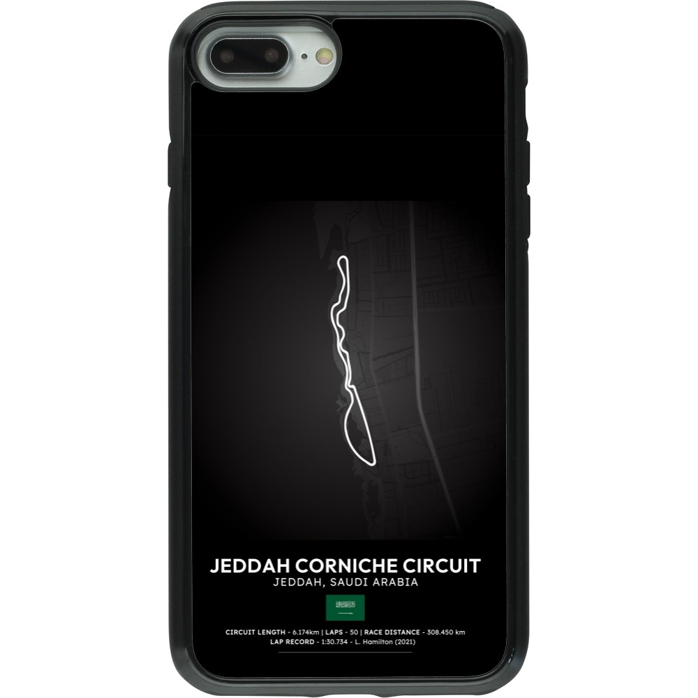iPhone 7 Plus / 8 Plus Case Hülle - Hybrid Armor schwarz F1 Track 2025 Saudi Arabia