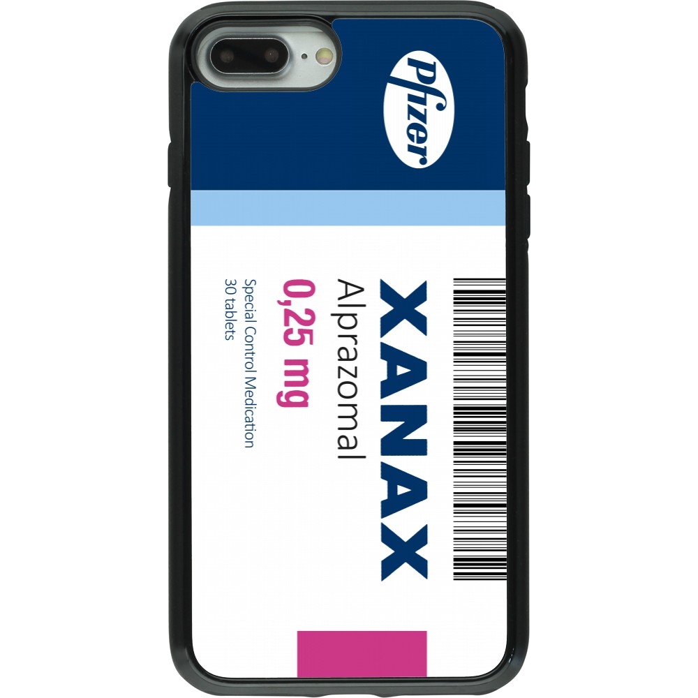 iPhone 7 Plus / 8 Plus Case Hülle - Hybrid Armor schwarz Xanax Alprazolam 2025